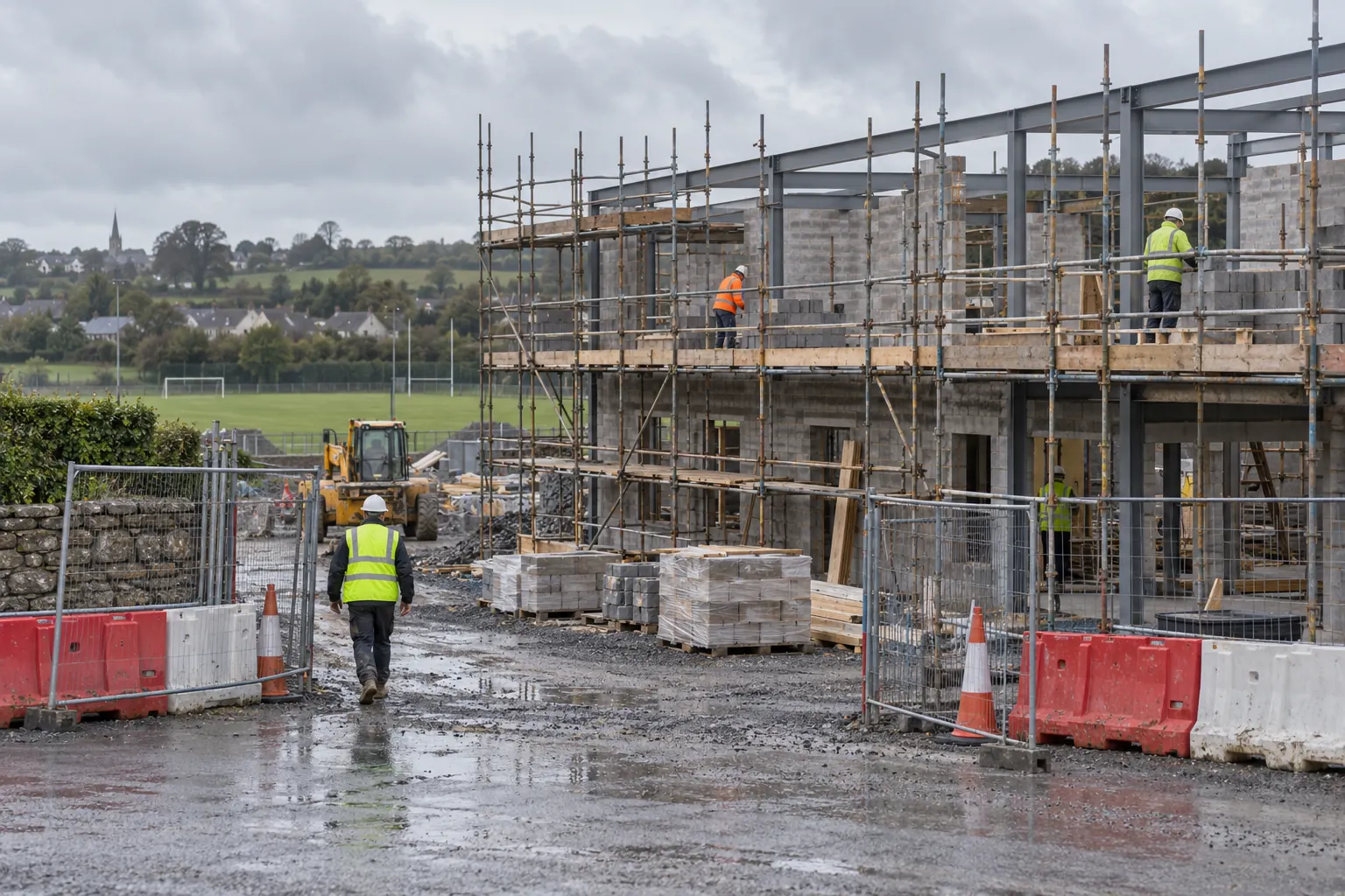 A new public building under construction in Ireland